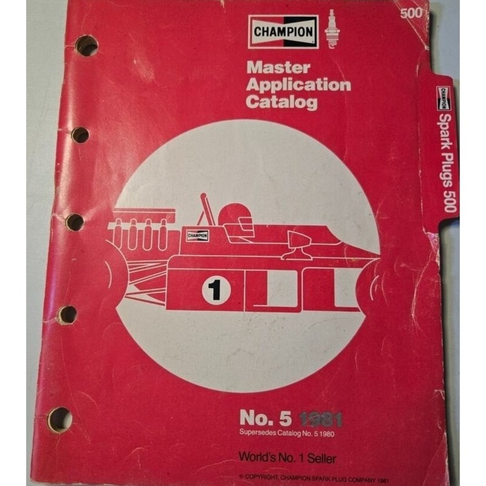 Champion Master Catalog 1981 – Vintage Spark Plugs & Auto Parts